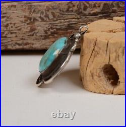 Navajo Sterling Silver and Turquoise Pendant