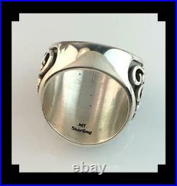Navajo Sterling and Turquoise Mens Ring