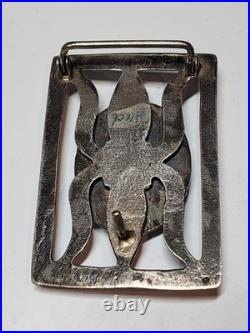 Navajo Sterling belt buckle set with massive Turquoise stone Navajo Sterling belt buckle set with massive Turquoise stone