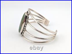Navajo Turquoise Bracelet by Junior Begay Sterling Silver Size 6.75 Handmade