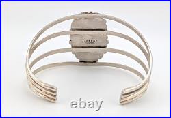 Navajo Turquoise Bracelet by Junior Begay Sterling Silver Size 6.75 Handmade