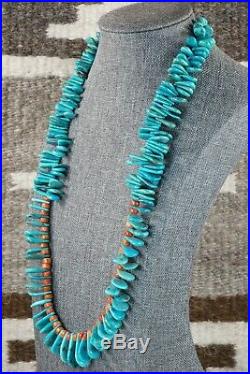 Navajo Turquoise & Spiny Oyster Necklace Native American