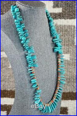 Navajo Turquoise & Spiny Oyster Necklace Native American
