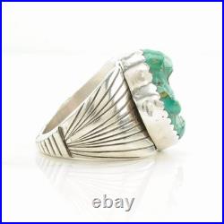 Navajo Turquoise Sterling Silver Ring Size 10 1/2