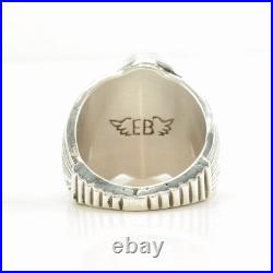 Navajo Turquoise Sterling Silver Ring Size 10 1/2