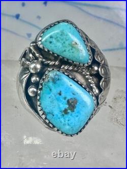 Navajo ring Turquoise size 10 sterling silver band women men