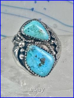 Navajo ring Turquoise size 10 sterling silver band women men