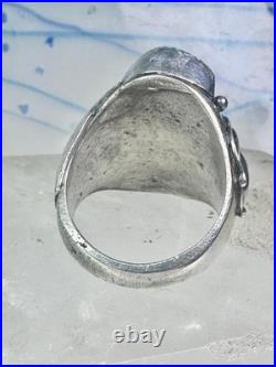 Navajo ring Turquoise size 10 sterling silver band women men