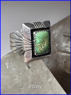 Navajo ring turquoise size 8.75 sterling silver women men