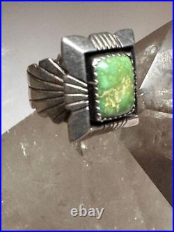 Navajo ring turquoise size 8.75 sterling silver women men