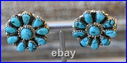 New Navajo earrings by D. Benally Sleeping Beauty Turquoise & Sterling 10 grams New Navajo earrings by D. Benally Sleeping Beauty Turquoise & Sterling 10 grams