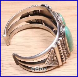 Oscar Alexius Navajo Sterling Silver Turquoise Bracelet 220DEJI-5
