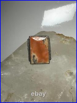 Petrified Wood ring Navajo size 5.50 sterling silver