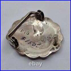 Phillip Guerro Navajo Sterling Silver Belt Buckle