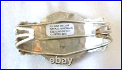 RARE Navajo Julianna Williams Turquoise Cuff Bracelet 925 Sterling Silver NWT