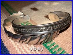 Rare Opportunity! Two (2) Navajo Guild Cuffs, Sterling, Unique, Awesome! 7