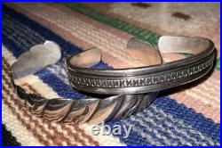 Rare Opportunity! Two (2) Navajo Guild Cuffs, Sterling, Unique, Awesome! 7