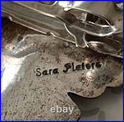 Sara Platero Butterfly Hair Clip Vintage Sterling Silver Navajo
