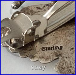 Sara Platero Butterfly Hair Clip Vintage Sterling Silver Navajo