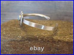Small Native American Sterling Silver & Sonoran Turquoise Bracelet