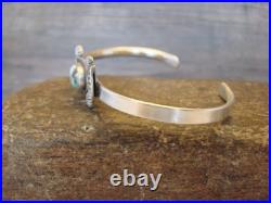 Small Native American Sterling Silver & Sonoran Turquoise Bracelet