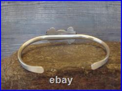 Small Native American Sterling Silver & Sonoran Turquoise Bracelet