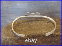 Small Native American Sterling Silver & Sonoran Turquoise Bracelet