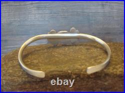 Small Native American Sterling Silver & Sonoran Turquoise Bracelet