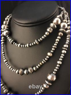 Southwestern Sterling Silver Pearls Mixed Beads 48 Necklace 92348