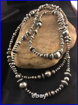 Southwestern Sterling Silver Pearls Mixed Beads 48 Necklace 92348