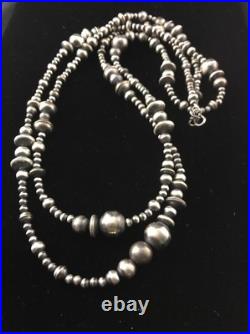 Southwestern Sterling Silver Pearls Mixed Beads 48 Necklace 92348