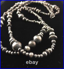 Southwestern Sterling Silver Pearls Mixed Beads 48 Necklace 92348