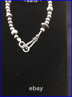 Southwestern Sterling Silver Pearls Mixed Beads 48 Necklace 92348