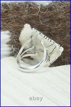 Spiny Oyster & Sterling Silver Ring Daniel Benally Size 5