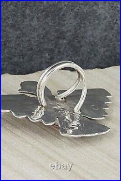 Spiny Oyster & Sterling Silver Ring Delbert Arviso Size 9