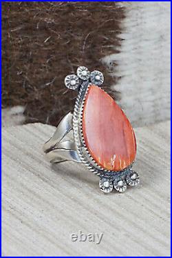 Spiny Oyster & Sterling Silver Ring Selina Warner Size 8