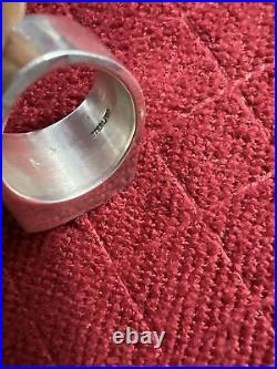 Square Chimney Butte Navajo Sterling Silver Ring Size 9.5 Men