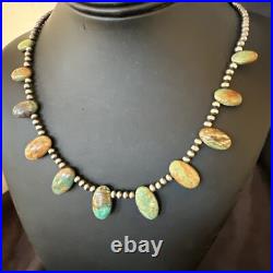 Sterling Silver Beads Royston Turquoise 20 Necklace 18855