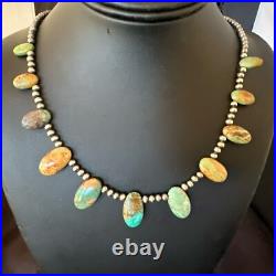 Sterling Silver Beads Royston Turquoise 20 Necklace 18855