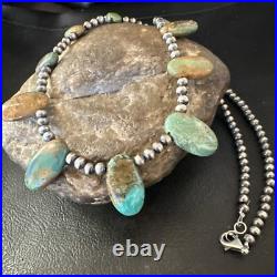 Sterling Silver Beads Royston Turquoise 20 Necklace 18855