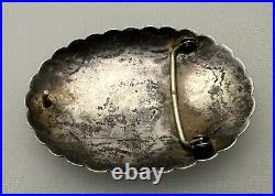 Sterling Silver Belt Buckle Turquois Native American Navajo Marco Begaye