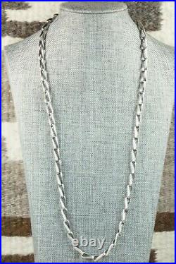 Sterling Silver Chain Necklace Lawrence Yazzie