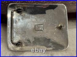 Sterling Silver Horse Buckle by Randy Shorty, Navajo