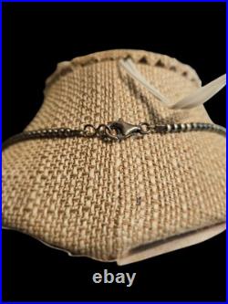 Sterling Silver Navajo Pearl Beads Necklace Length 22 / 4 mm Handstrung