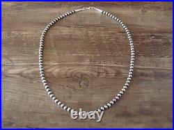 Sterling Silver Navajo Pearl Hand Strung 20 Necklace by John