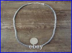 Sterling Silver Navajo Pearl Hand Strung 22 Necklace by John