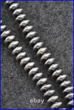925 Sterling Silver Navajo Style 8mm Pearl Beads - Lot Of 20 Seamless Beads