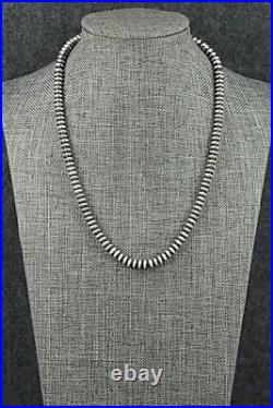 Sterling Silver Navajo Pearl Necklace 16 Dorinda Mariano