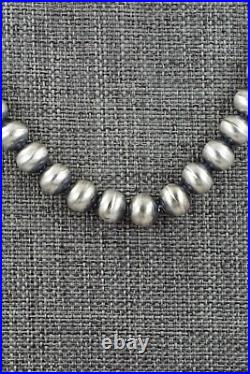 Sterling Silver Navajo Pearl Necklace 16 Dorinda Mariano