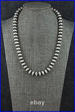 Sterling Silver Navajo Pearl Necklace 18 Dorinda Mariano
